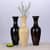 3-Color Lacquer Vase (Beige, Black, Dark Brown)